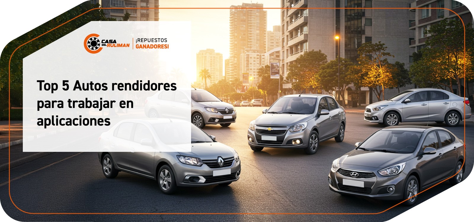 Top 5 Autos rendidores para trabajar en aplicaciones de movilidad